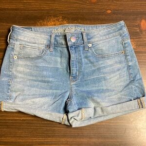 American Eagle Jean MIDI Shorts Size 8